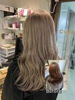 コワファースト長崎シャンプーボーイ 2nd(COIFF1RST 長崎 SHAMPOO BOY)&nbsp;長崎 レイヤーカット 韓国 ホワイトベージュ