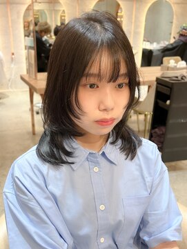 ロンド エスポワール 錦糸町(Lond espoir) ■  前髪カタログアンブレラカラーこなれミディウェーブパーマ