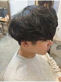 重めマッシュ×パーマ