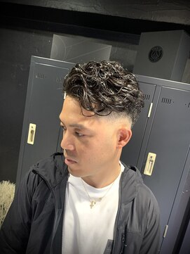 アウル 心斎橋(owl) スキンフェード×リバースパーマ×メンズパーマ×メンズカット