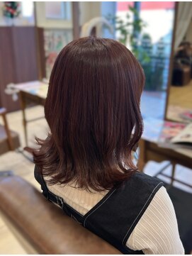 フォルテ 藤枝エピ店 暖色カラー+髪質改善トリートメント