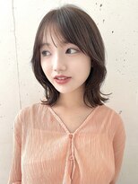 ヘアラウンジ ビーチ 青山 外苑前(hair lounge BEACH) 透明感ショコラグレージュ外ハネくびれヘア
