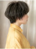 ■フレンチカジュアルひし形小顔フェザーショート47志木20代30代