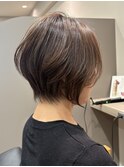 小顔見え!ショートボブ