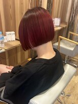 ヘアークリエイションソイ(HAIR CREATION SOI)&nbsp;赤髪ボブ