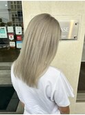 ダメージレスケアブリーチ×ミルクティーホワイト