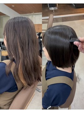 サクラ オモテサンドウ(SAKURA) イメチェンでクセが心配なら縮毛矯正で安心のボブに！表参道