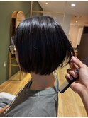 ショートボブ＋ネオリシオストレート