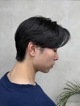 ニコ トウキョウ ロジック(nico TOKYO Logic) メンズセンターパート曲がる縮毛矯正アップバング