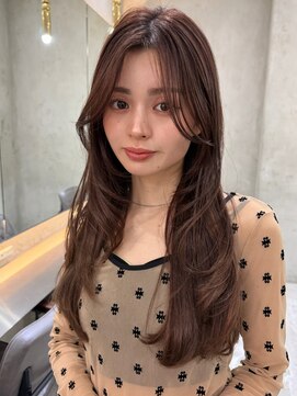 韓国風レイヤー/くびれ巻き/カーテンバング