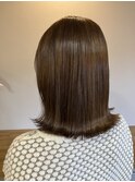 ラベンダーブラウン・切りっぱなし