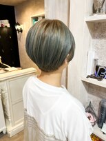 キャアリー(Caary)&nbsp;福山美容室Caaryショートボブ丸みショートカット20代30代40代