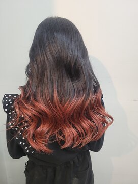 ビーオーダーズ(B-order's) グラデーション×ワインレッド