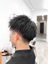 セイドット フクオカ(Say.FUKUOKA) 天神大名メンズ黒髪スパイキーショート刈り上げありツーブロック
