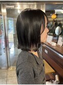 外はね切りっぱなしボブ*