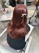 カシュカシュ 表参道(cache cache)&nbsp;ブリーチカラー　ピンクベージュ　ガーリーヘア