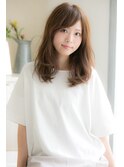 透け感たっぷりニュアンスロング