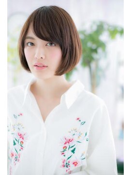 ヘアアンドビューティー ミック(Hair & Beauty miq) 大人かわいい◎アッシュブラウン前下がりミニボブa1