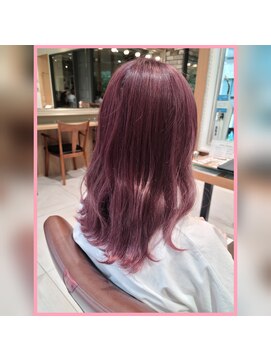 ネオリーブルカ 御茶ノ水店(Neolive Luca) "ワンブリーチ"で"憧れの韓国風"を実現！"ベビーピンクカラー"