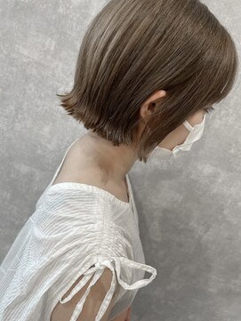 ランガリ ヘアアンドスパ(Rangali Hair&Spa) 【別府　ランガリ】外ハネボブ、ショートボブ、ベージュカラー