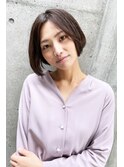 《knit銀座》大人可愛い20代30代40代ショートボブ丸み前下がり