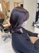 ヘアサロン ガリカ 表参道(hair salon Gallica) 【mami】大人暗髪ラベンダーココアブリーチなし/地毛風カラー