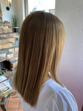 ラブサンク(LOVE THANK) ダブルカラー ブリーチ ベージュ ハイトーンカラー