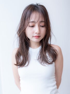 ハバナ 渋谷(HAVANA) 20代30代大人可愛い斜めバンググレージュカラー/レイヤーカット