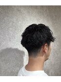 MEN’S HAIR/ブルーブラック/フェザーパーマ/本八幡