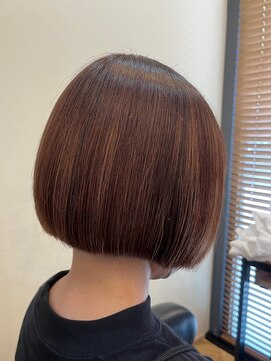 アルター(aL ter) まとまるボブ［切りっぱなしボブ/美髪/ピンクブラウン/鎌取］