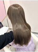 ヘーゼルベージュカラー/ブリーチなしダブルカラー【新宿.韓国】