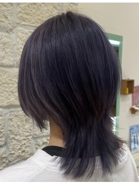 ラピッシュ 新松戸店(Lapish) 夏休みダブルカラー ダークパープル