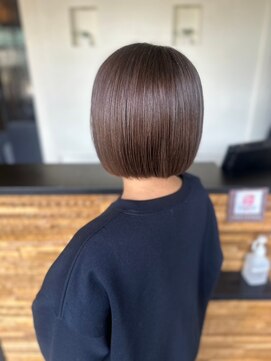 ヴァン カウンシル 王子(VAN COUNCIL) 春のうる艶ケアカラー 髪質改善TR 大人のミディアムボブ#7