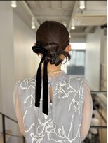 結婚式三列◎二次会パーティー♪タイトシニヨンヘアセット