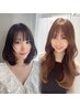 小顔カット＋ブリーチなしダブルイルミナ＋選べるトリートメント￥25000