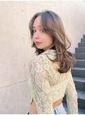 ミディアムヘア暗めカラーグランマッシュデザインカラー