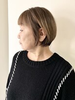 エンクス 天王町店(enx)&nbsp;着物ヘア/ダークアッシュ/ミディアムレイヤーカット/天王町AI204