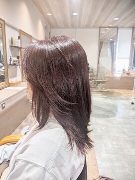 ヘアーズファイン(hair's fine) 冬の韓国風ロングレイヤー×暖色◎小顔くびれレイヤー