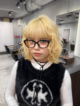 オルズ 渋谷(ALLZ) 渋谷/ケアブリーチ/ダブルカラー/ホワイトブロンド/ハイトーン