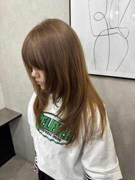 プライズ 所沢プロぺ通り店(prize) ミルクティーベージュ韓国風レイヤーカット所沢
