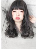 ☆ グレージュ ＆ ダメージレスパーマ☆外国人風 小顔セミロング