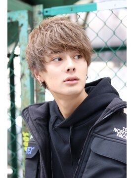 ネイビー(NAVY) ほぐれるマッシュ☆ルーズカールパーマで好感度○イメチェン