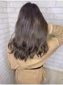 ラフウェーブ☆ハイライト×シルバーグレージュ
