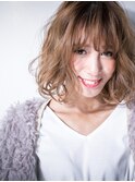 *bliss川口*インナーカラーのくせ毛風抜け感小顔大人ボブw