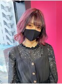 地雷black pinkインナーカラー