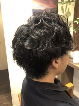 ヘアースパパズ(hairspaPAZ) サイドグラデーションマッシュパーマ 祐天寺/メンズ/髪質改善