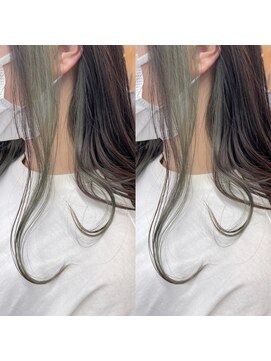 ヘアーサロン リバース(Hair Salon Rebirth) 【防府/Rebirth】地毛×カーキ