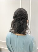 ボブのハーフアップスタイル！