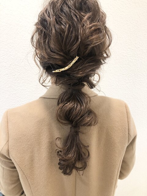 《sheer/氏家》#ヘアセット#編み下ろし#結婚式