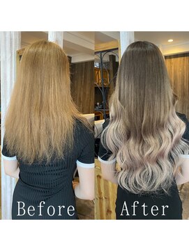 あるじゃんすー 神戸三宮店 ホワイトミルクティー#シールエクステ#グレーベージュ#神戸